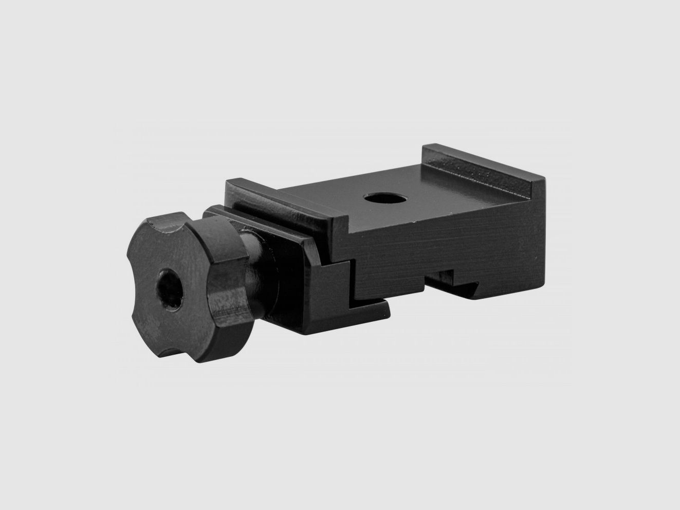 Aluminium monobloc voet met 11mm rail voor compensator., afbeelding 1 van 5