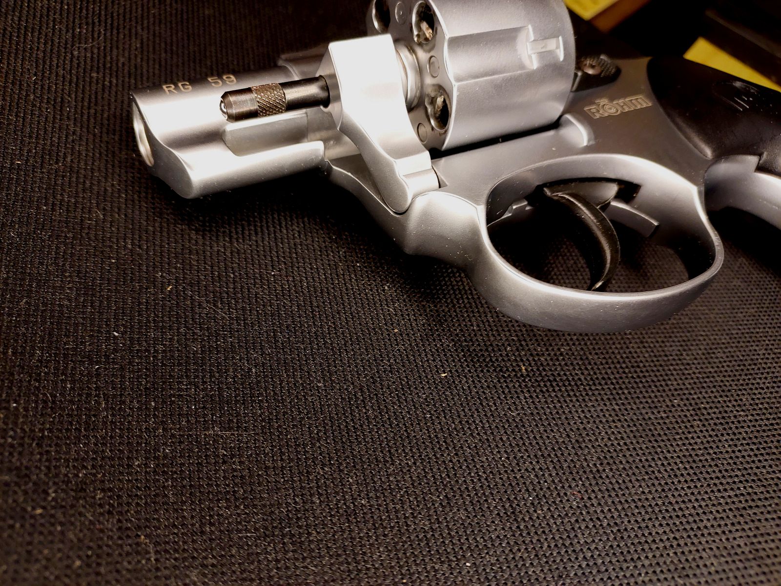 Röhm RG 59 Schreckschuss Revolver Alu Chrome 9 mm R.K. (PTB 735) als nieuw