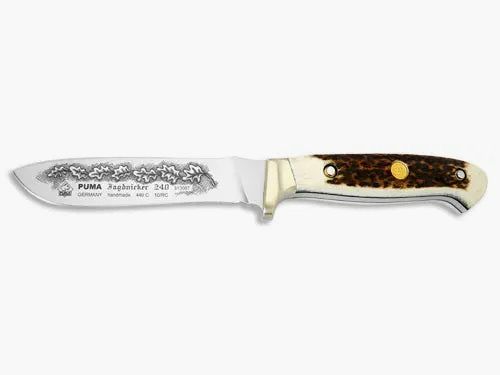 PUMA hunting knife 240 black-chromed engraving