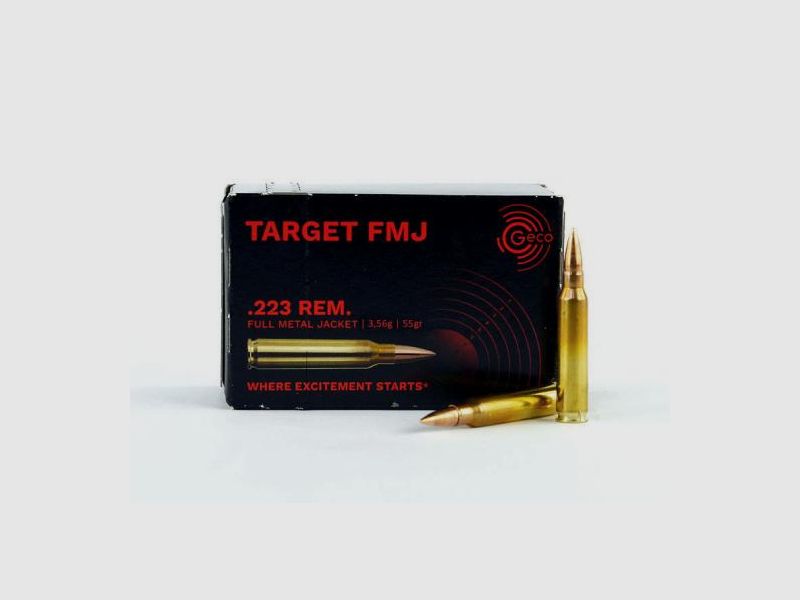 GECO .223 REM Target FMJ, 55 grs