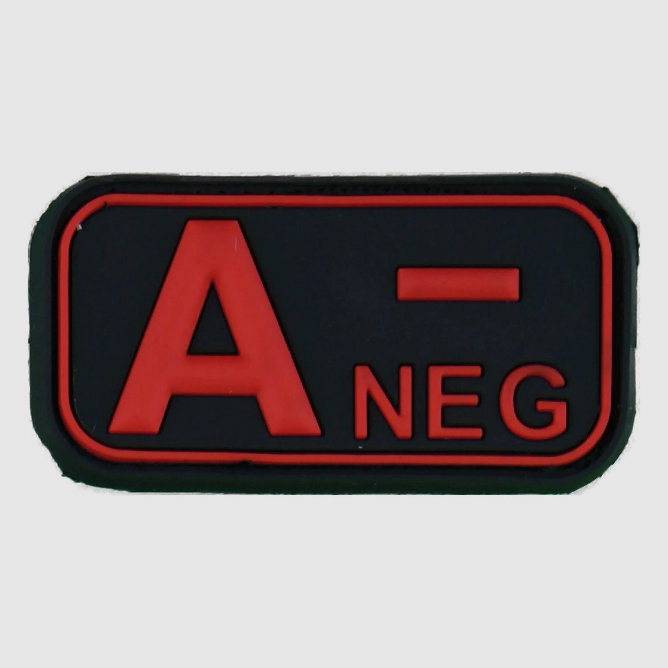 Fritzsch 3D Blutgruppenpatch A Neg schwarz-rot