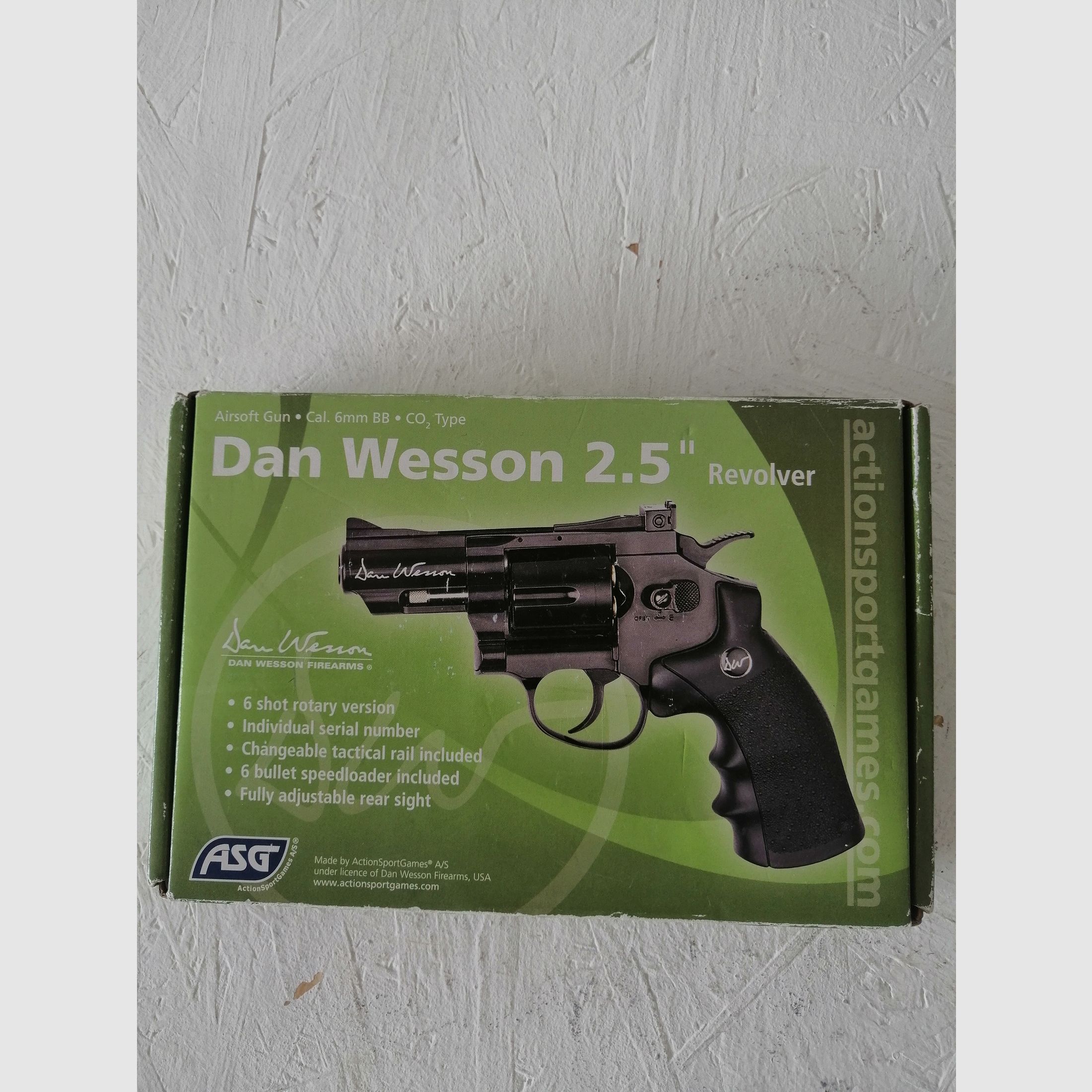 Dan Wesson 2,5 pulgadas revólver CO2 6mm