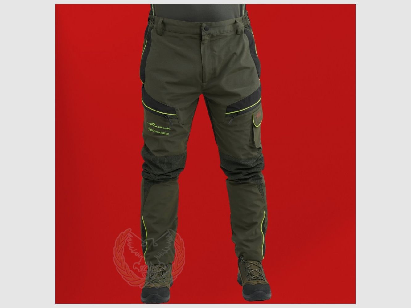 Pantalone Masseria High Performance Grün Fluo