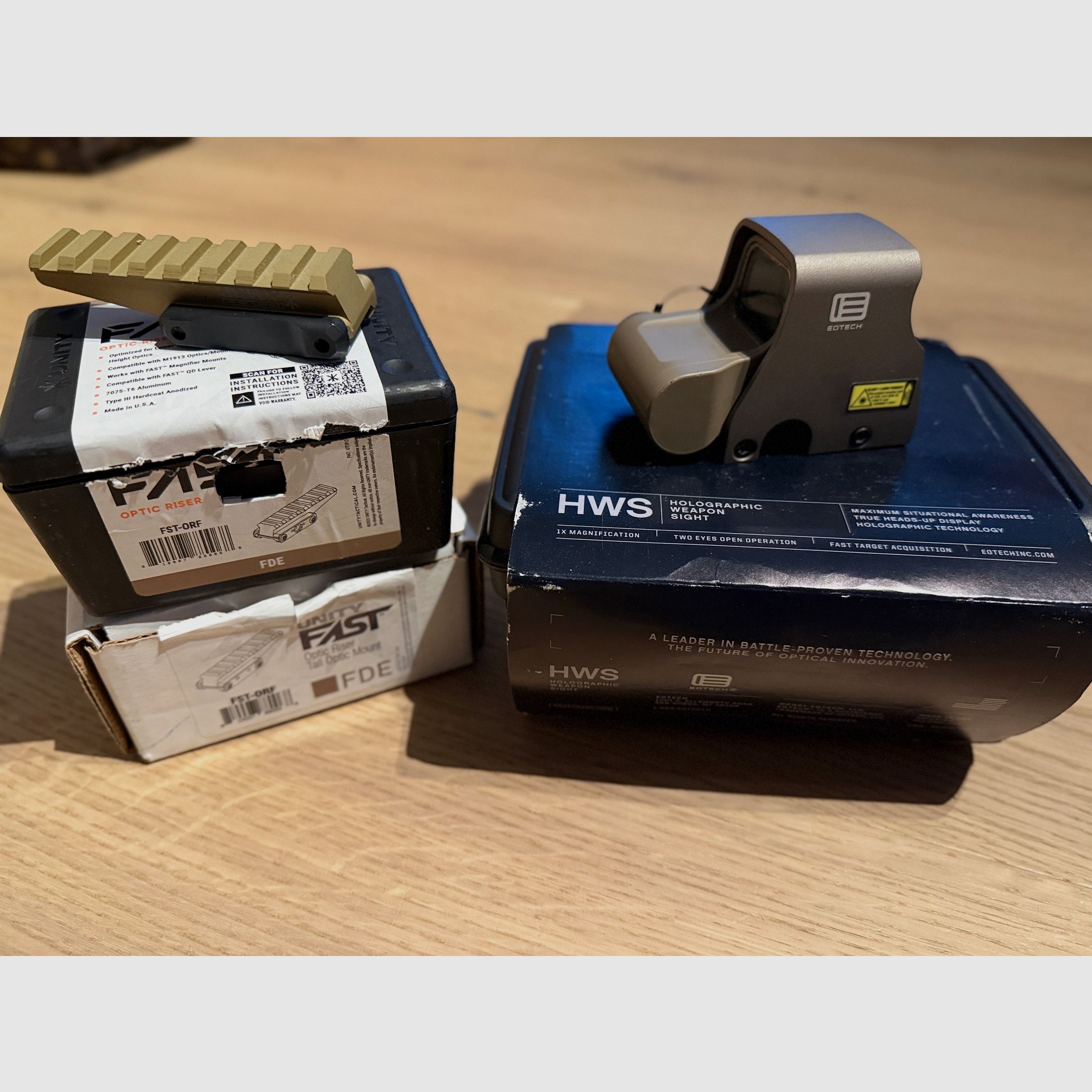 EOTECH XPS2-0 HWS + Unity Tactical Riser FDE