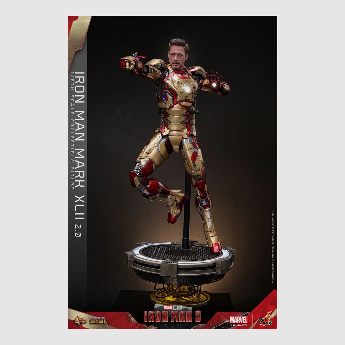 Iron Man 3 Movie Masterpiece Diecast Actionfigur 1/6 Iron Man Mark XLII (2.0) 32 cm | 43311