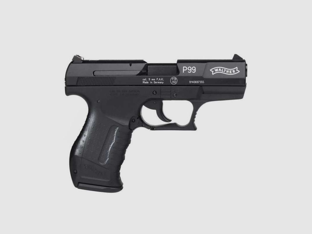 Walther P99 9mm P.A.K. pistolet strzelający na alarm czarny
