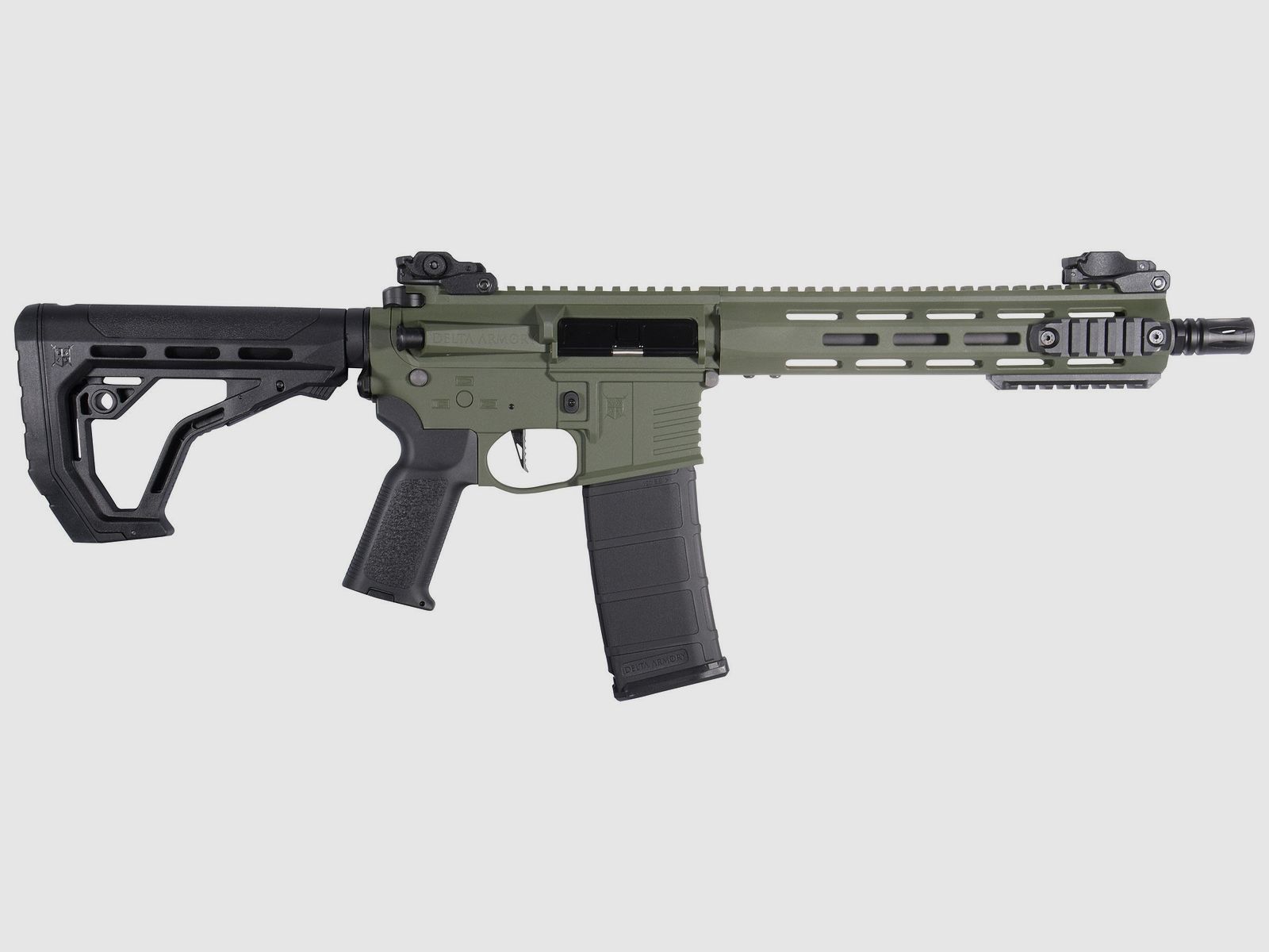 M4 AR15 M-LOK 10 Zoll CHARLIE EAGLE ETU Oliv S-AEG Airsoft Gewehr Frei ab 18 Jahren | Delta Armory