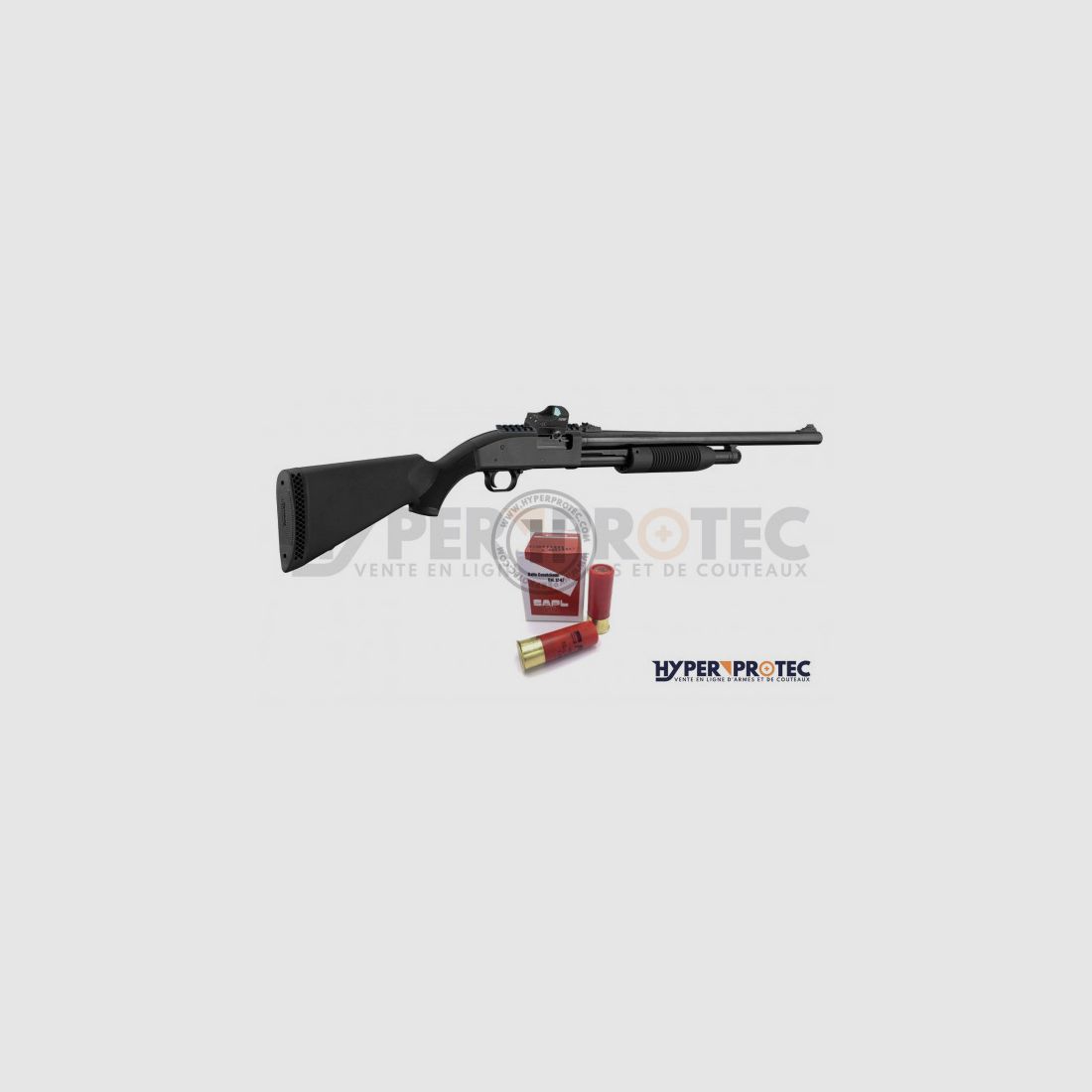 Pack Mossberg Maverick 88 + Cartouche + Porte Cartouches + Viseur Point Rouge, image 1 sur 10