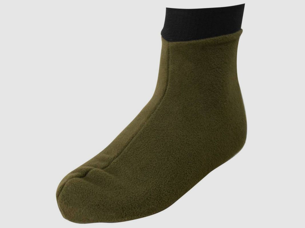 Khaki/black fleece slippers for boots 39/40 to 43/45, image 2 of 7