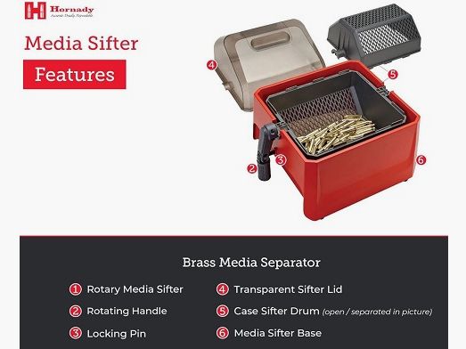 Hornady Rotary Media Sifter Séparateur de Douilles #50207