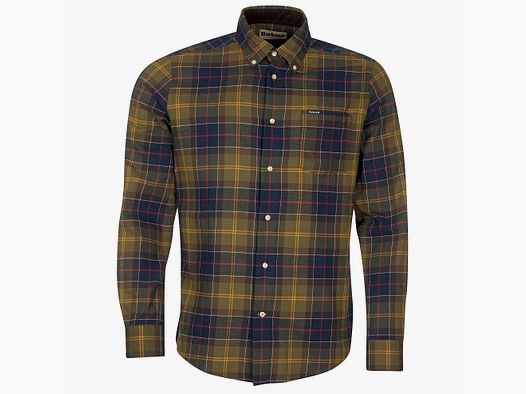 Barbour Fortrose Chemise Ajustée Homme Vert/Bleu Carreaux - L