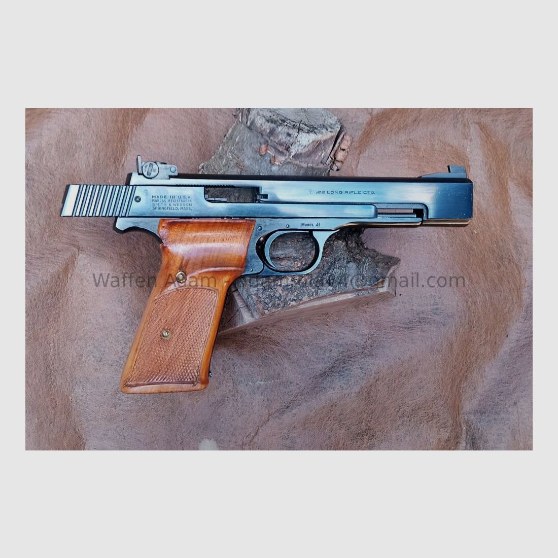 Smith & Wesson Modell 41, 5 1/2 ", Sport Pistole 1977