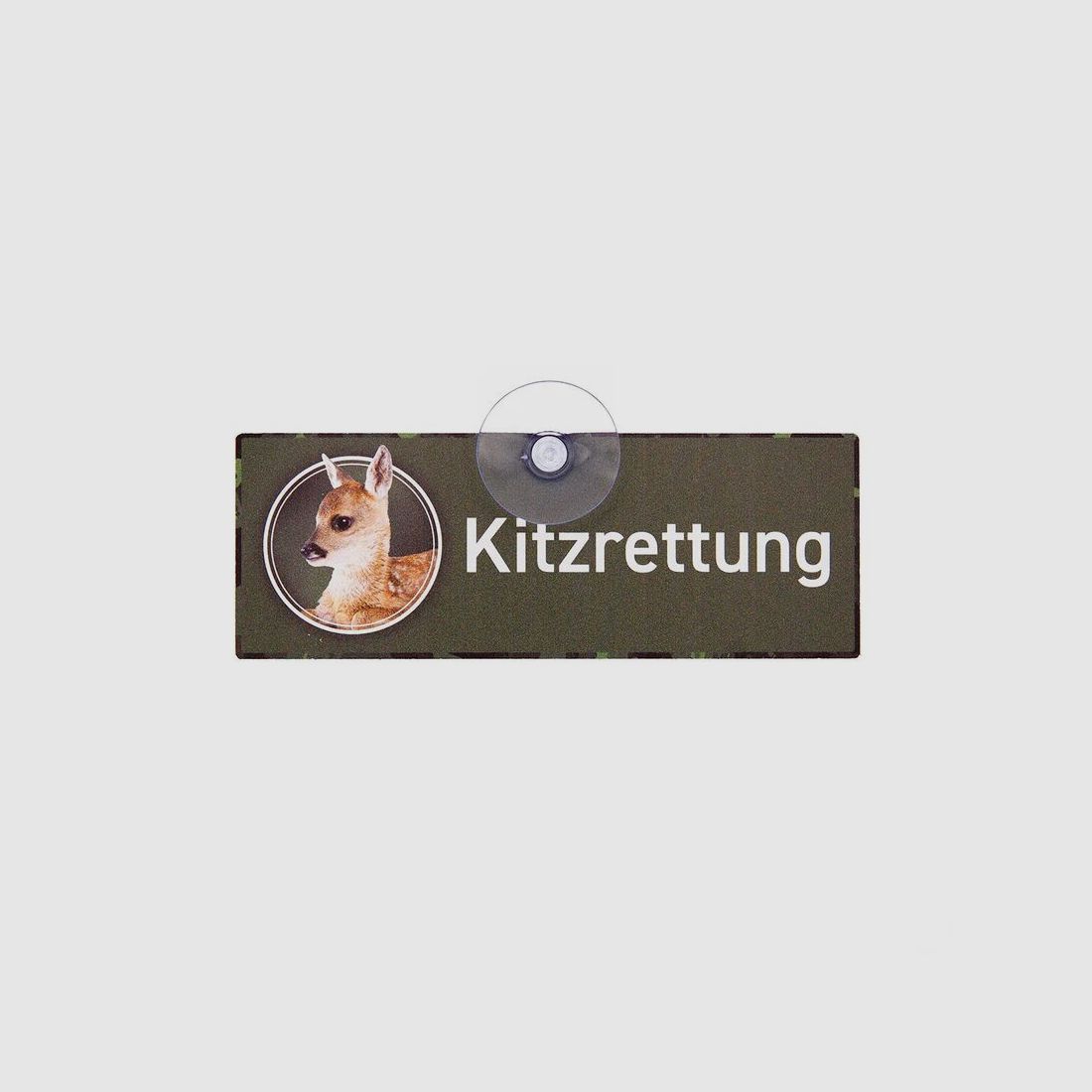 Wilde Hilde Autoschild mit Saugnapf - "Kitzrettung"