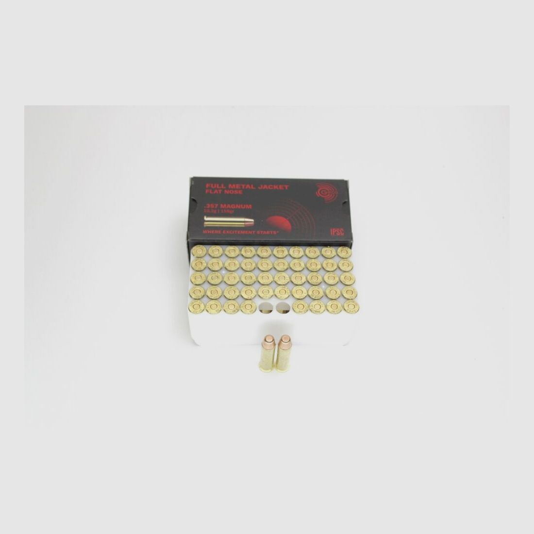 1000x .357 Magnum 158gr. 10,2gramm Vollmantel Flachkopf im 50er Pack SOFORT VERFÜGBAR