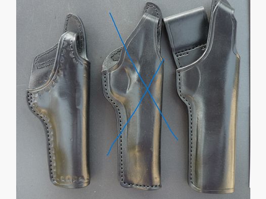 HKDesign Holster  Art. Nr.  002 : Einfachholster mit Snapverschluß  -  für: Colt 1911,  ESP 85 A  -  für Rechtshänder