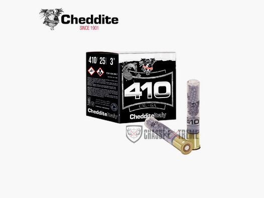 25 Cartridges CHEDDITE Cal 410 Trio 18G PB 7.5