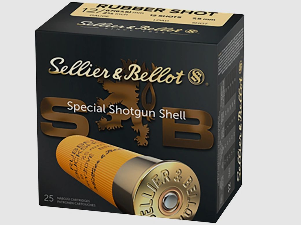 12/67,5 Rubber-Schrot 7,5mm Sellier & Bellot