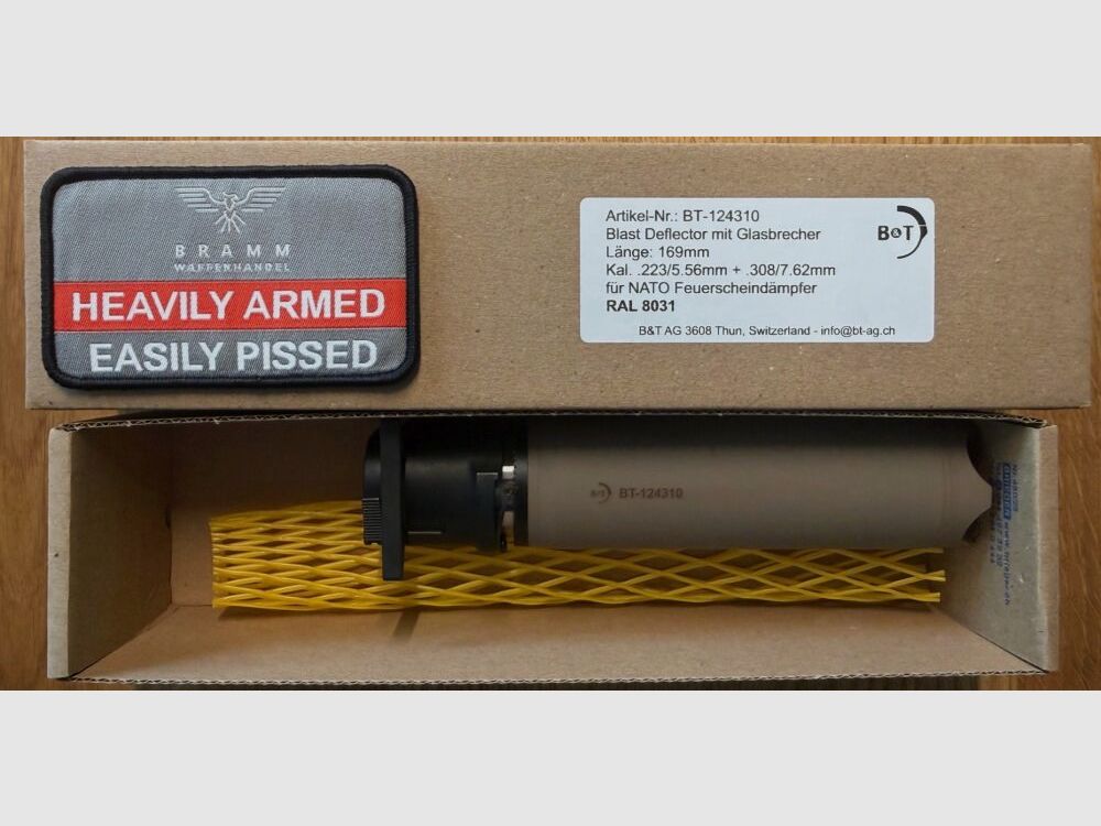 B&T AG B&T Blast Deflector NATO / Rotex RAL 8031, wie G95