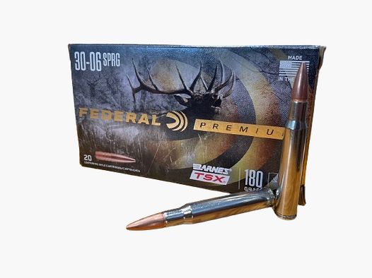 FEDERAL PREMIUM TRIPLE-SHOCK - X-BULLET - VITAL SHOCK - .30-06SPR. - 180 GRS. - 20 SCHUSS