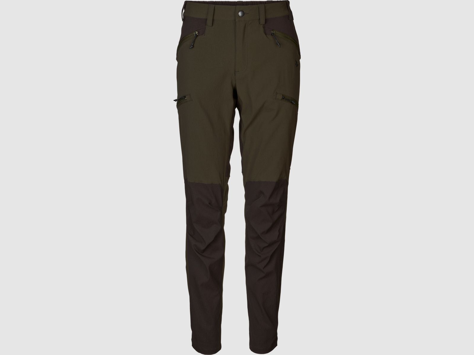 Seeland Lärchen Pantalones Stretch para Mujer Verde Pino / Tarta de Chocolate, 32", 38