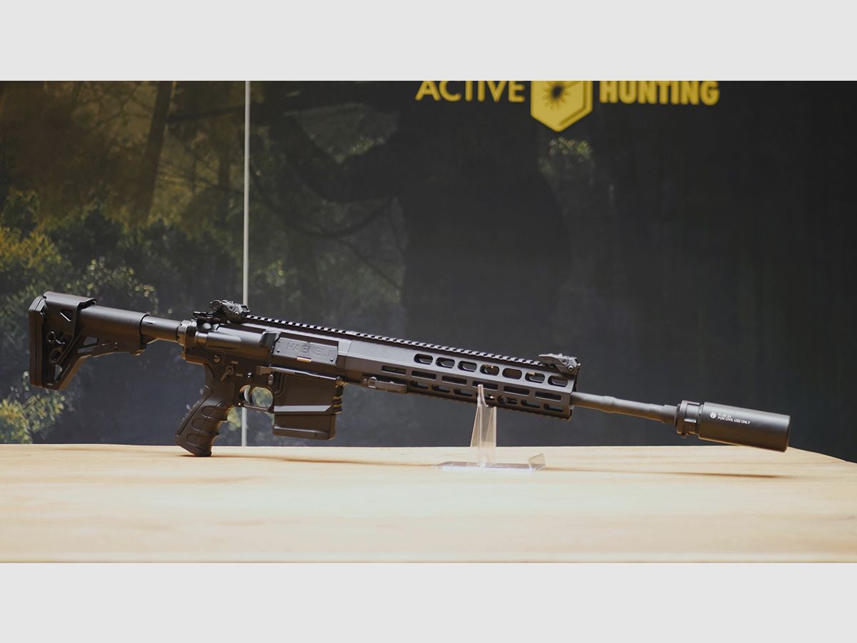 AR-10 Haenel CR308 16,65" / Matchabzug / Ase Utra SL5i Schalldämpfer / Borelock Bremse