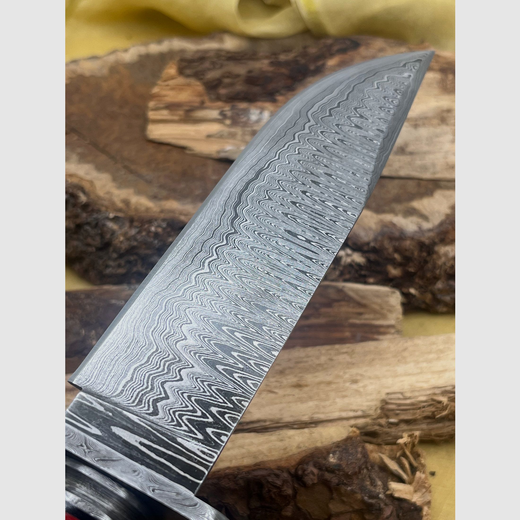 Jagdmesser Damaststahl 