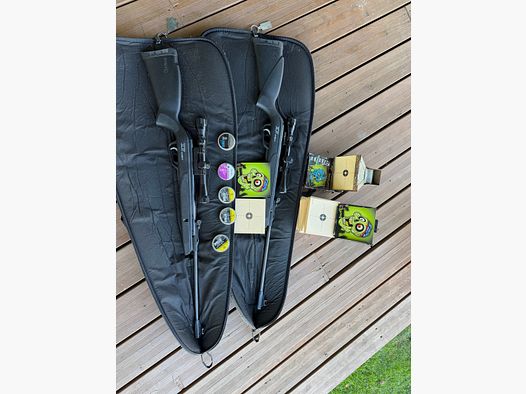 2x Gamo IGT System Luftgewehr 4,5 mm inkl. Zielfernrohr & umfangreichem Zubehör