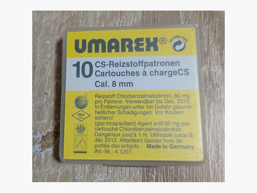 Umarex CS Gaspatronen Kal. 8 mm Knall