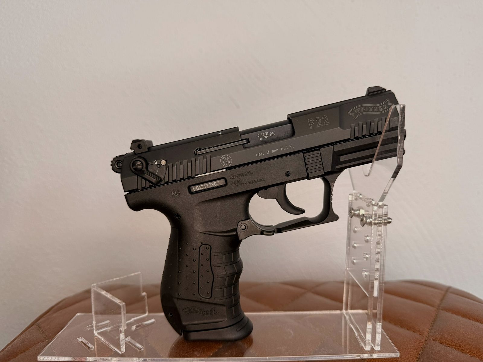 Walther P22 Schreckschuss Pistole Kal. 9mm P.A.K. brüniert