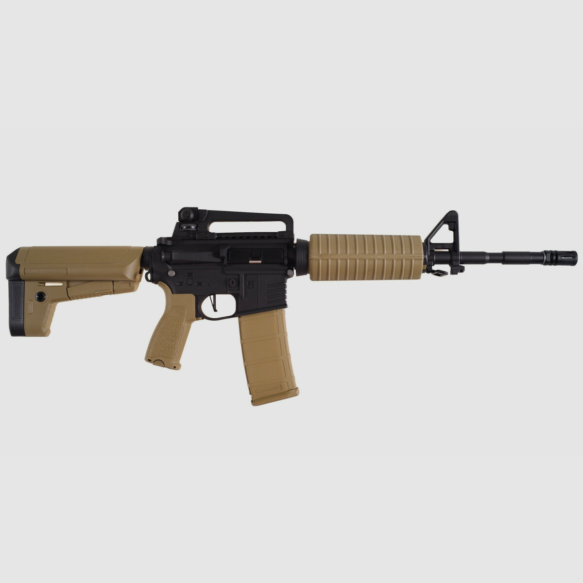 AR15 Classic CHARLIE TAN/Black S-AEG Airsoft Rifle Free from 18 Years | Delta Armory