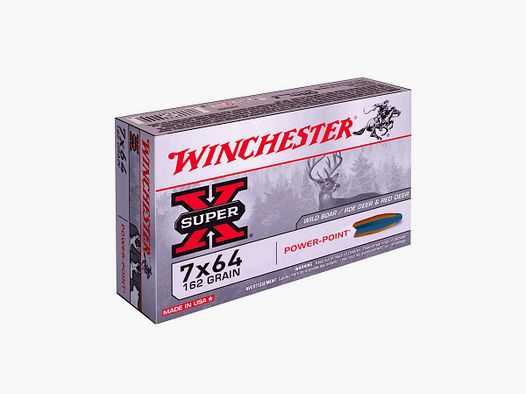BALLES 7X64 SUPER X POWER POINT 162GR X20