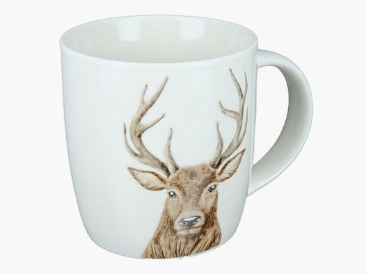 AKAH Porzellantasse Hirschkopf 380ml