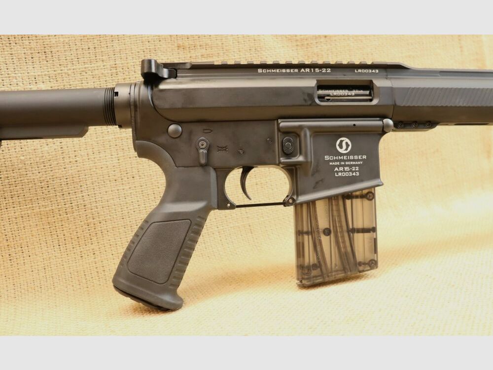 Fusil semi-automatique, Schmeisser AR15 Sport - y compris le chargeur de rechange .22lr