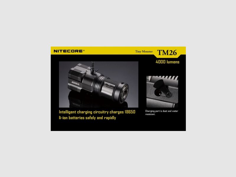 Nitecore TM26 Tiny Monster Flashlight 4000 Lumens, image 16 of 31
