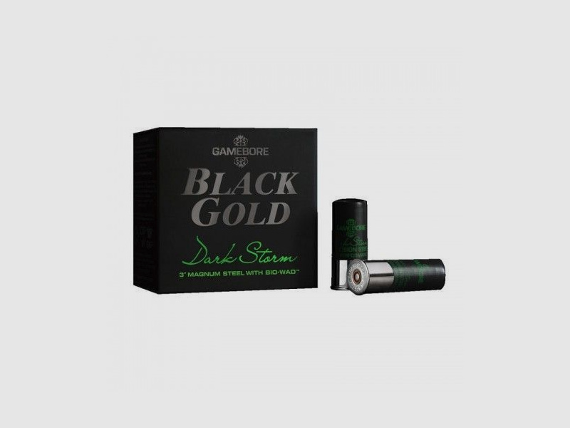 GAMEBORE Black Gold Dark Storm - Kal. 12/76 - 35g - Nr. 3 (3,5mm) - Bleifrei - mit biologisch abbaubarer Bio-Wad®