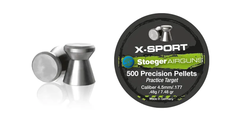Stoeger X-Sport pallini diabolo 4,5 mm piatti 0,48 g, 500 pz.
