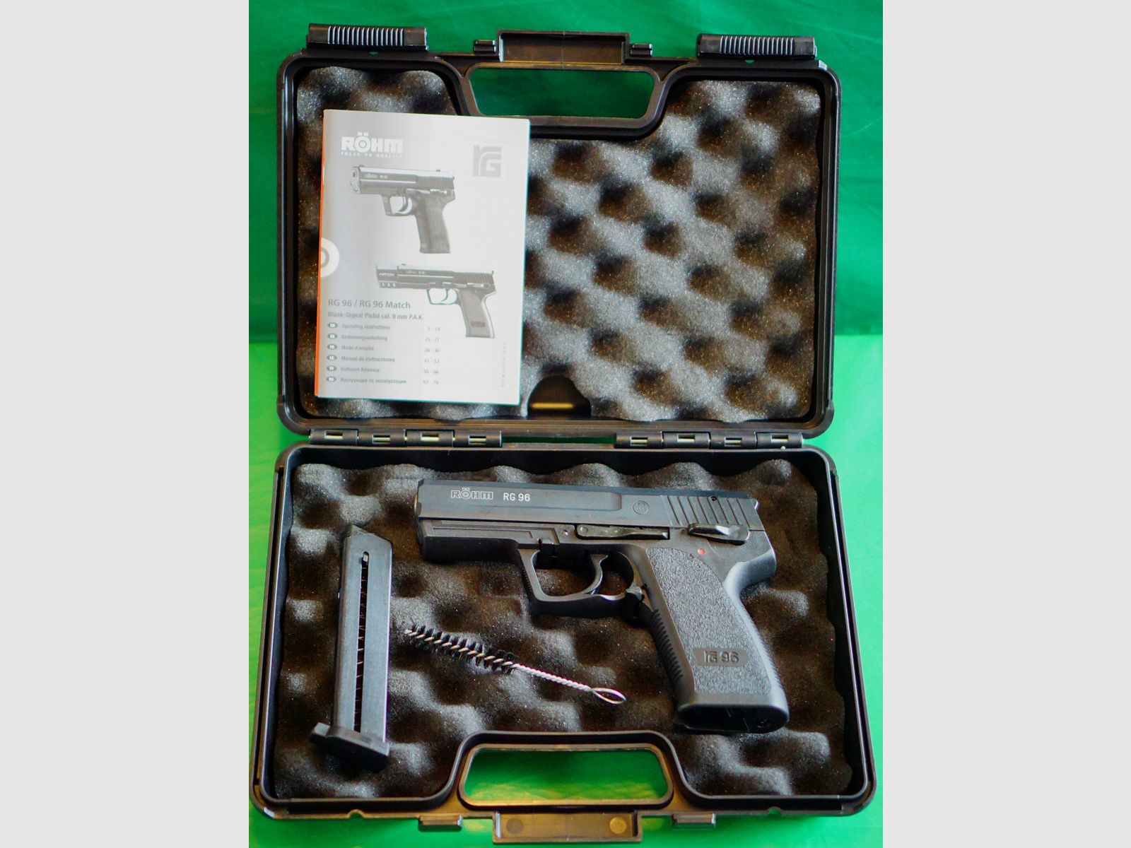 Röhm RG 96 Schreckschuss Pistole brüniert (PTB 699) neuwertig!