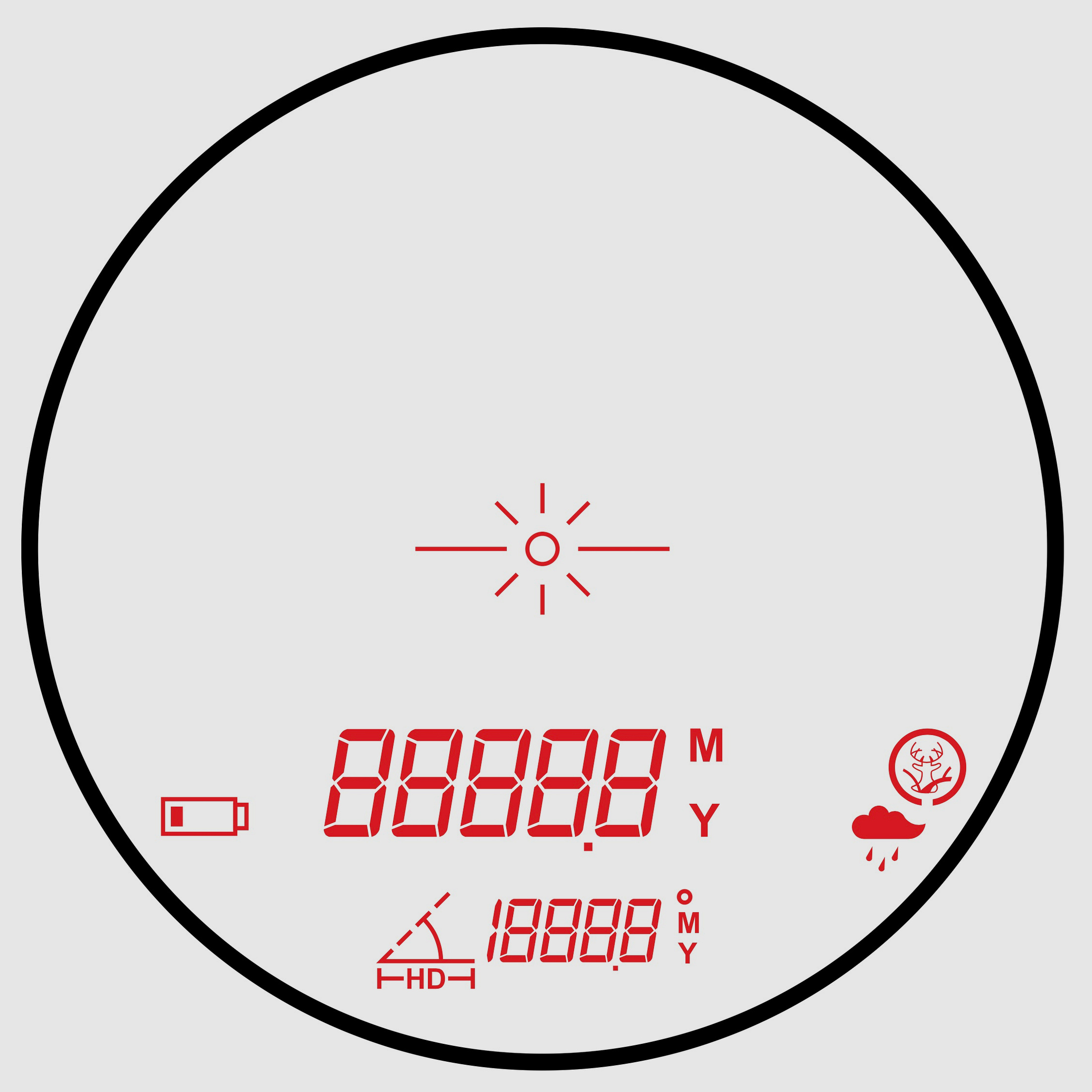 HAWKE 41212 Laser misuratore di distanza Endurance 1500 distanza angolo pioggia caccia