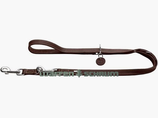 Hunter Verstellbare Führleine Aalborg / Länge 200cm / Breite 20mm dunkelbraun