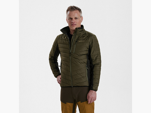 Moor Wattierte Jacke mit Softshell - Adventure Green – Größe: 2XL