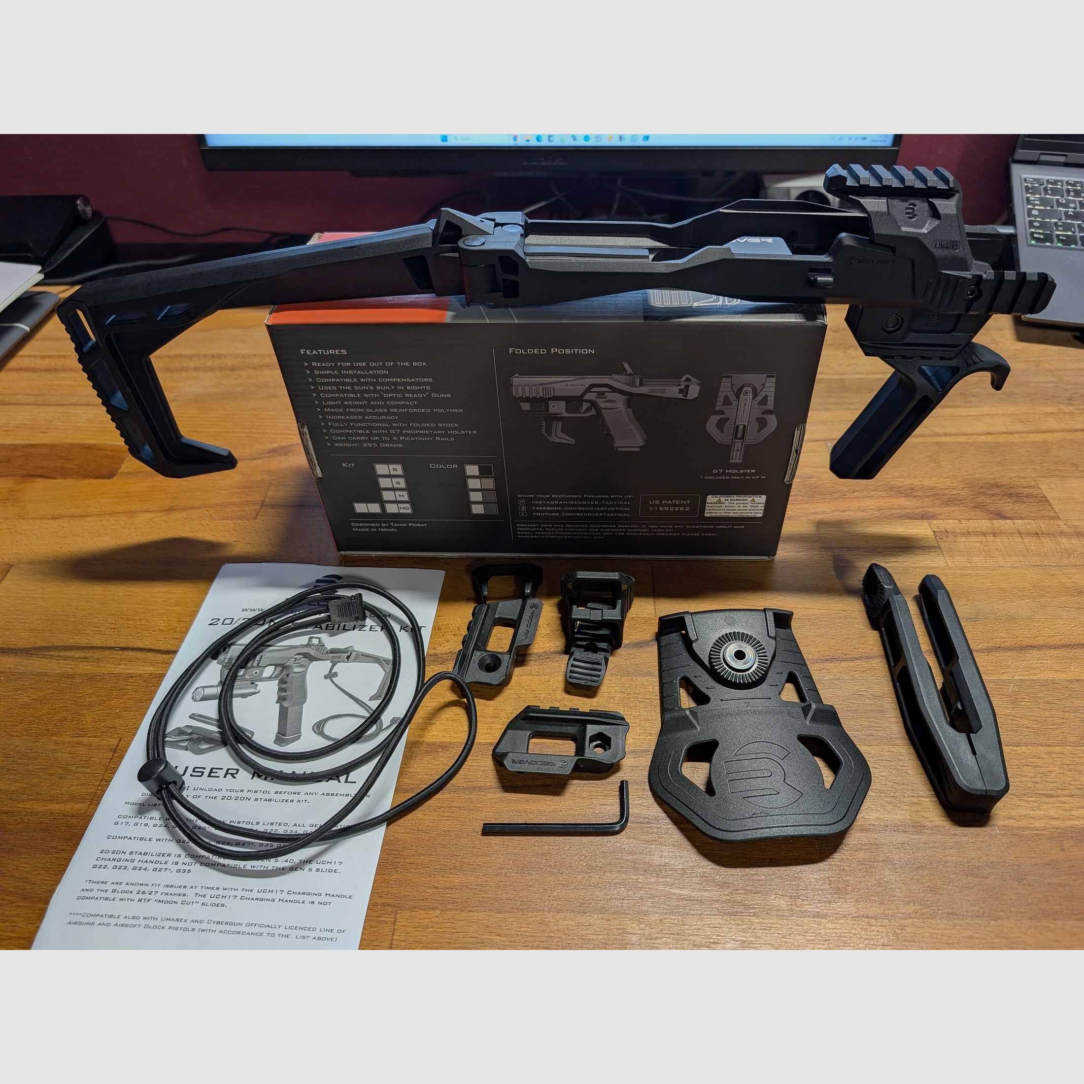 Recover Tactical 20/20N kolba do Glocka z kaburą