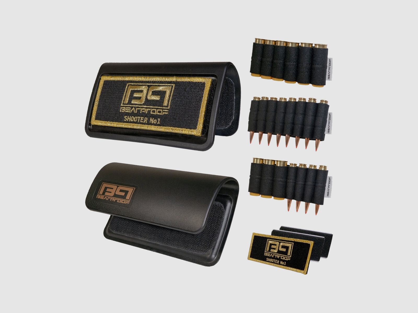 BEARPROOF PRECISION Stock Riser with Cartridge Holder - Black