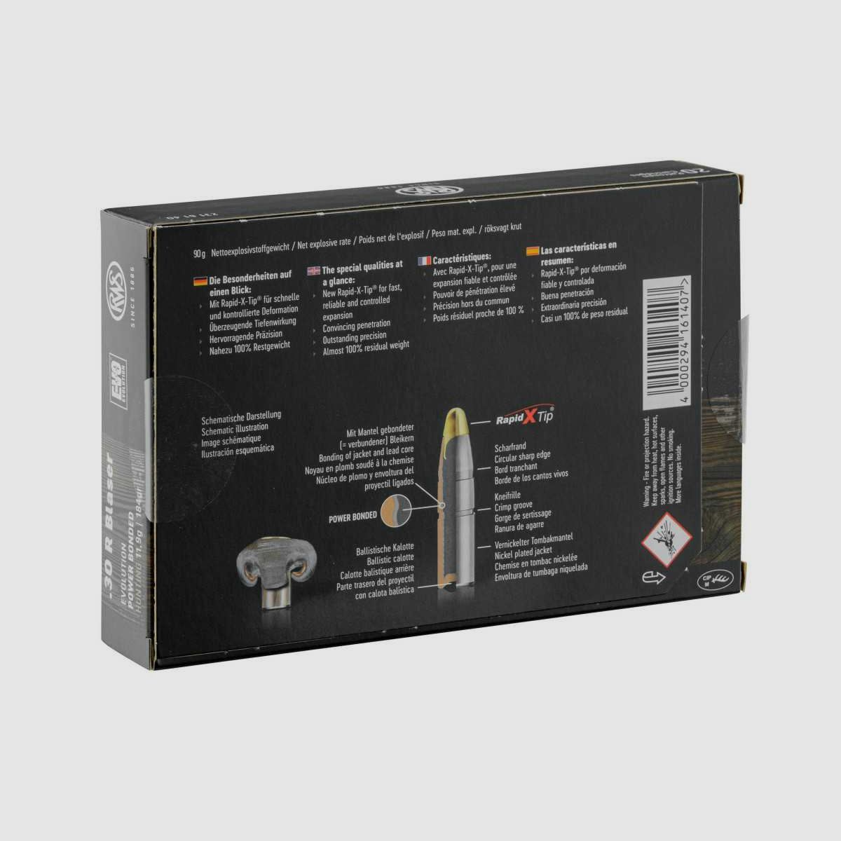 RWS .30 R Blaser Double noyau DK 165 gr / 10.7 g - DK 165 gr / 10.7 g, image 5 sur 5