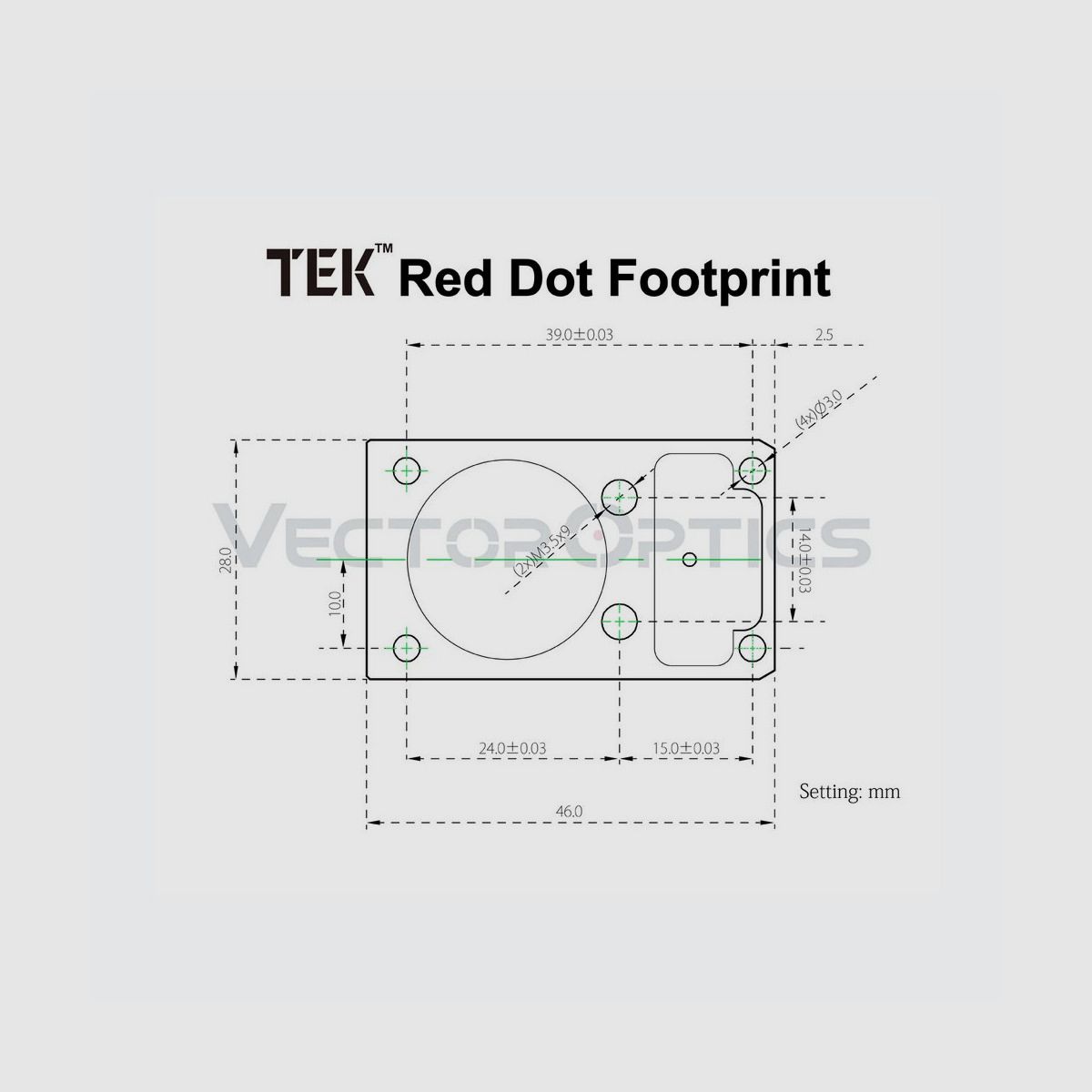 Vector Optics - Red dot Frenzy 1x17x24 MOS - 3 MOA - Picatinny / Weaver - SCRD-19II, afbeelding 10 van 10