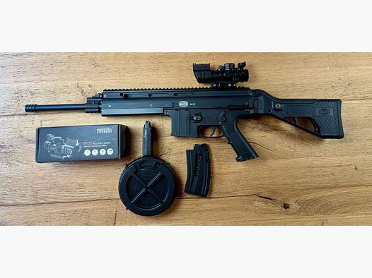 GSG Mauser M15 Cal. .22lr, incl Rifle Scope 4x32 e caricatore a tamburo - like new