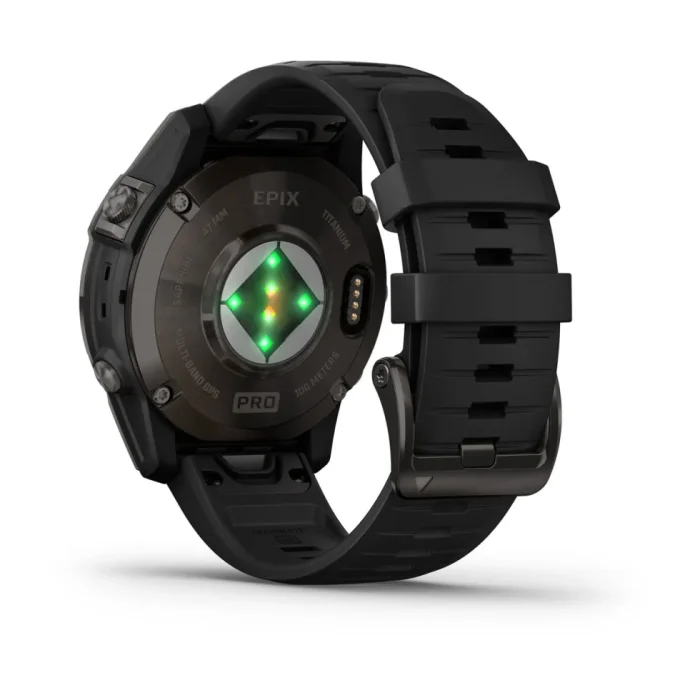 Garmin Epix Pro (Gen 2) - Sapphire Edition 47 mm - Titanio gris con revestimiento de carbono (DLC) y correa negra [010-02803-11], imagen 11 de 13
