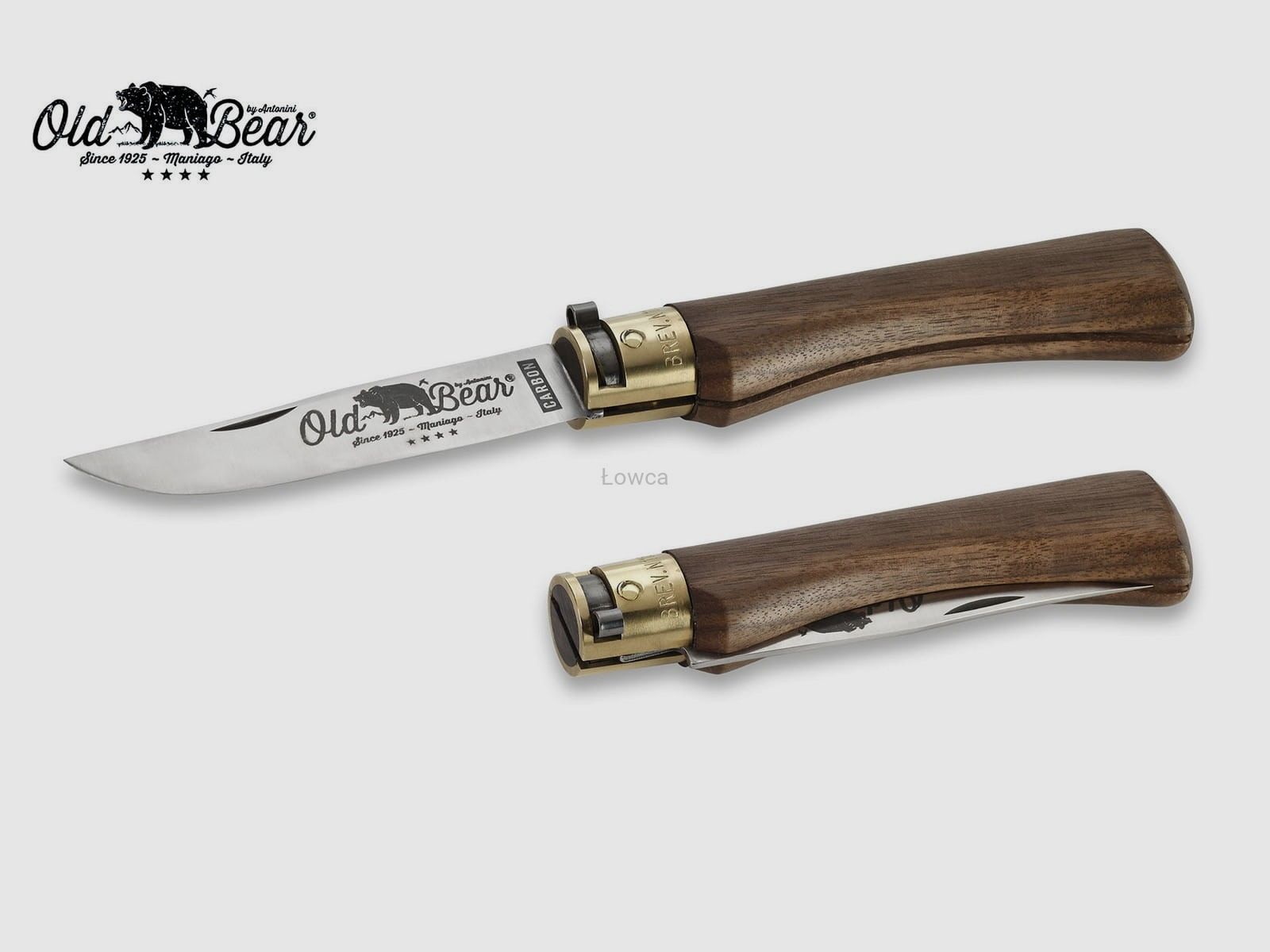 Coltello Old Bear (OB) in noce M carbon