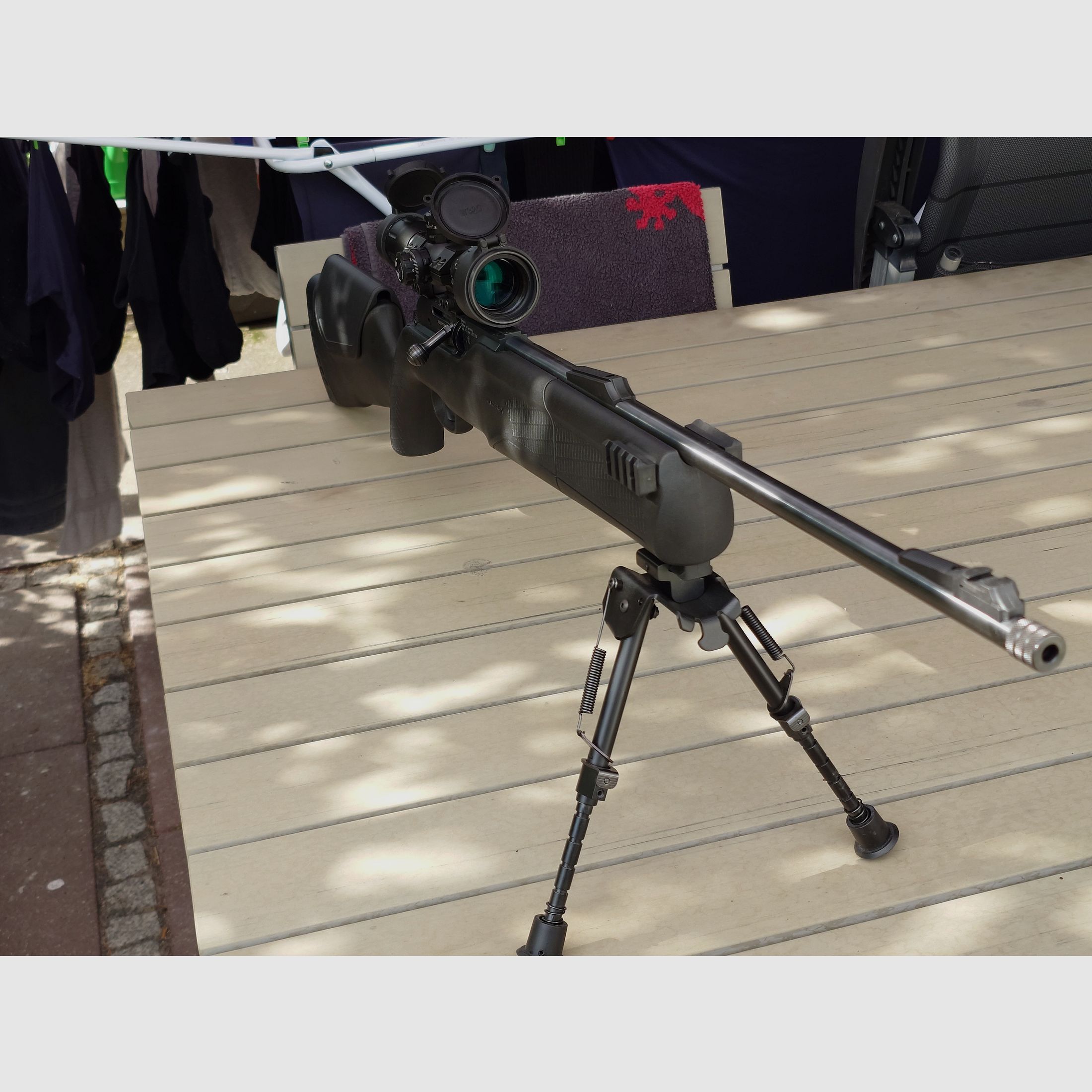 Umarex 850 m2 with CO2 adapter and Walther scope + lots of accessories