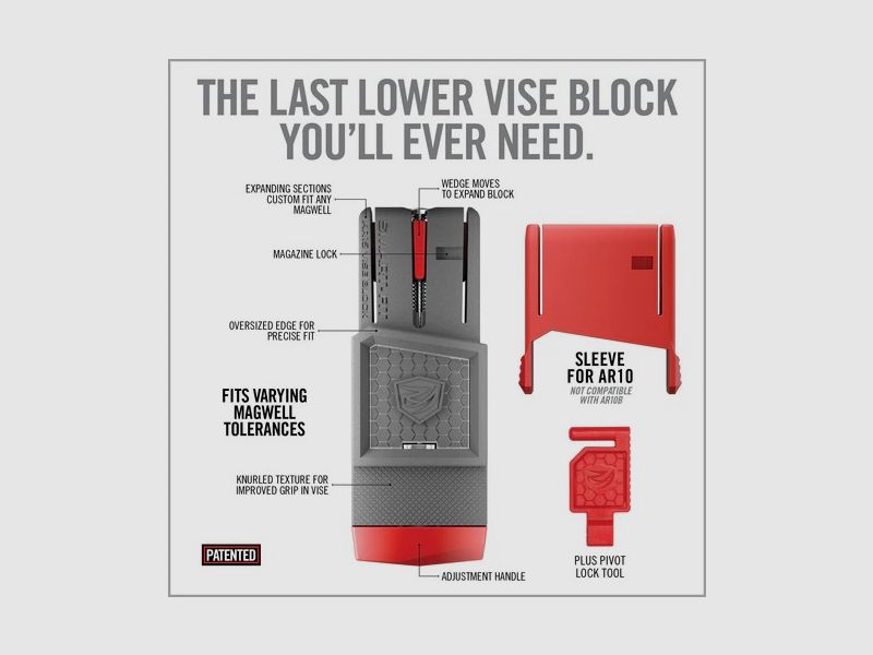 Real Avid Smart-Fit AR15 Vise Block with Sleeve for AR10, Bild 2 von 3