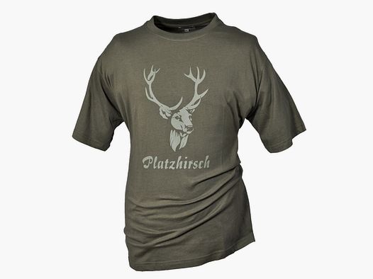 Hubertus T-Shirt Platzhirsch oliv